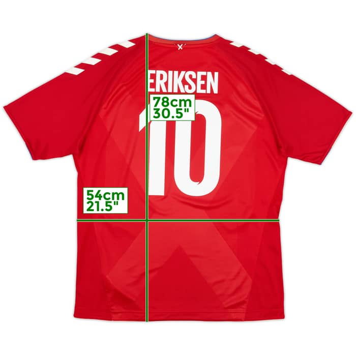 2018-19 Denmark Home Shirt Eriksen #10 - 9/10 - (XL)