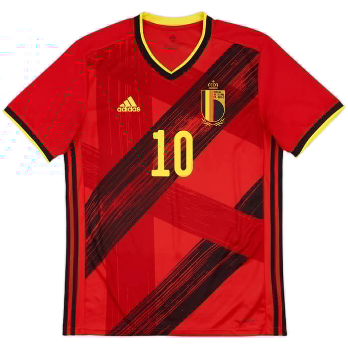 2020-21 Belgium Home Shirt E.Hazard #10 - 8/10 - (M)