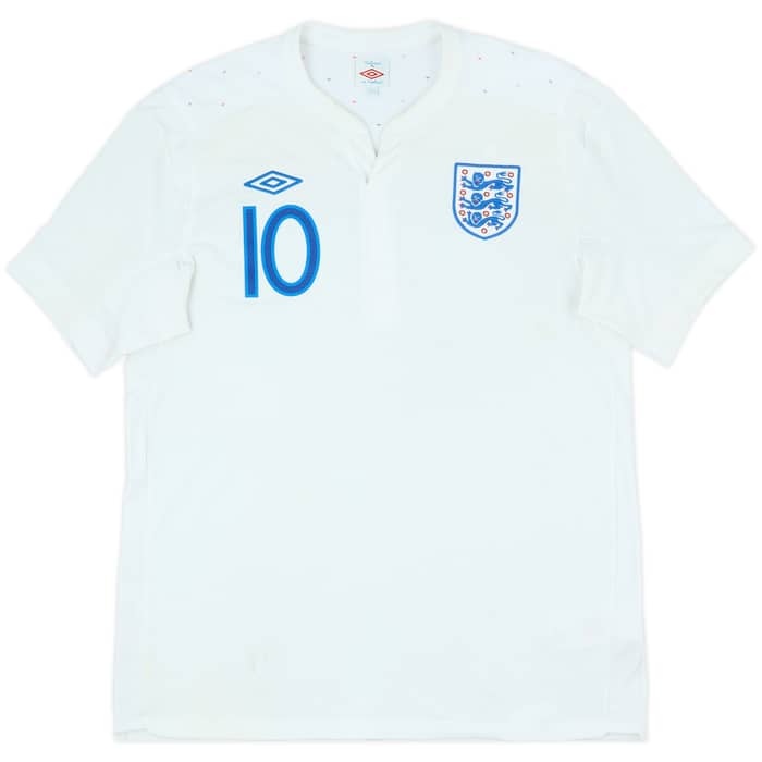 2010-11 England Home Shirt Rooney #10 - 8/10 - (L)