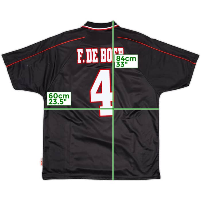 1998-99 Ajax Away Shirt F.De Boer #4 - 9/10 - (XL)