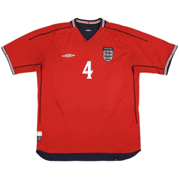 2002-04 England Away Shirt Gerrard #4 - 6/10 - (L)