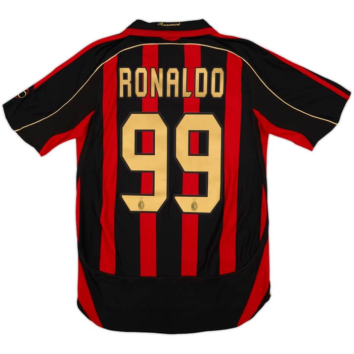 2006-07 AC Milan Home Shirt Ronaldo #99 - 6/10 - (S)