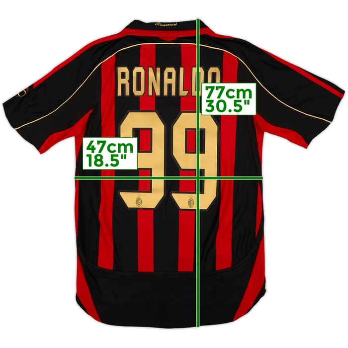 2006-07 AC Milan Home Shirt Ronaldo #99 - 6/10 - (S)