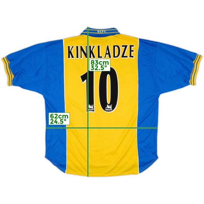 1999-01 Derby County Away Shirt Kinkladze #10 - 8/10 - (XL)
