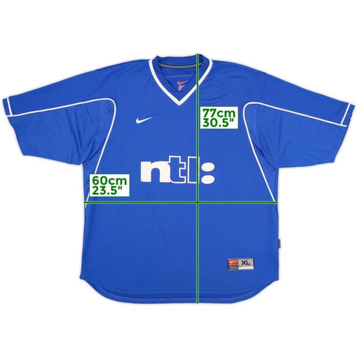 1999-01 Rangers Home Shirt - 9/10 - (XL)