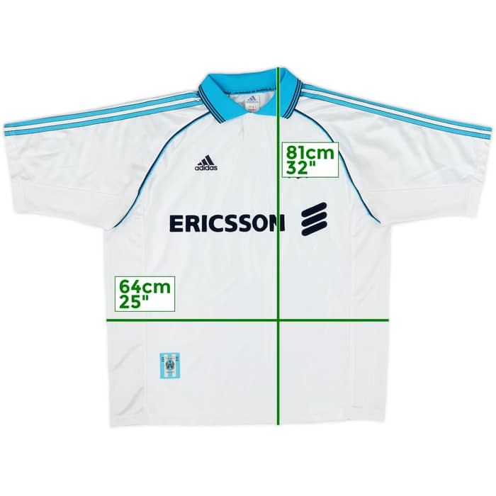 1998-99 Olympique Marseille Home Shirt - 7/10 - (XL)