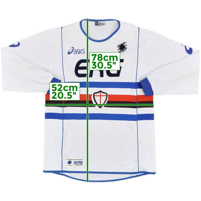 2002-03 Sampdoria Away L/S Shirt - 8/10 - (M)