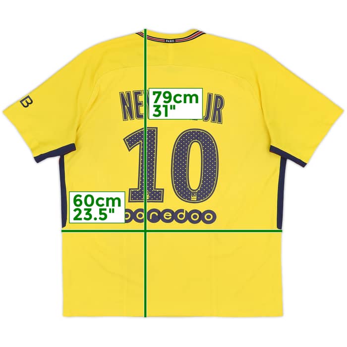 2017-18 Paris Saint-Germain Authentic Away Shirt Neymar Jr #10 - 7/10 - (XL)
