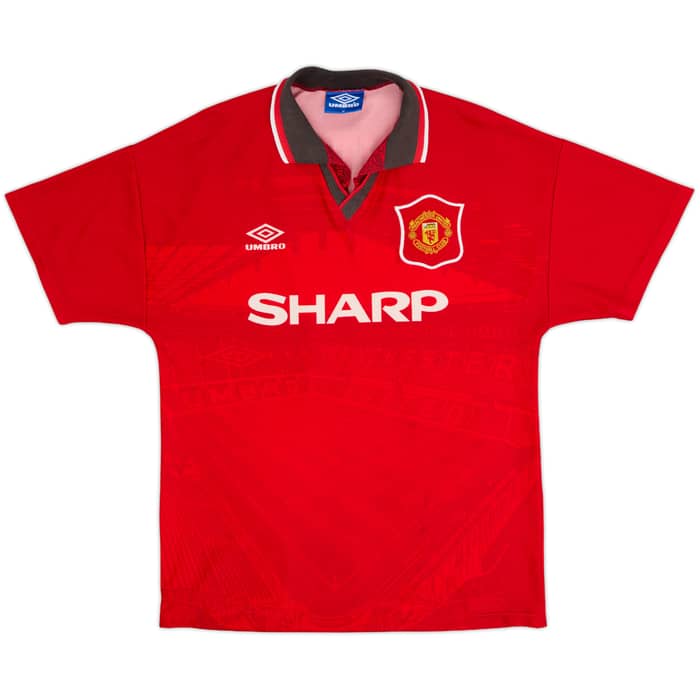 1994-96 Manchester United Home Shirt Cantona #7 - 8/10 - (M)