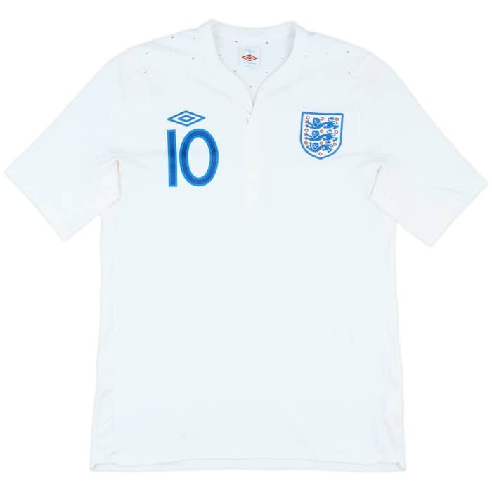 2010-11 England Home Shirt Rooney #10 - 9/10 - (M)