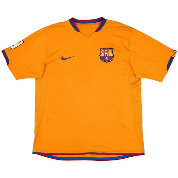 2006-08 Barcelona Away Shirt Ronaldinho #10 - 8/10 - (L)