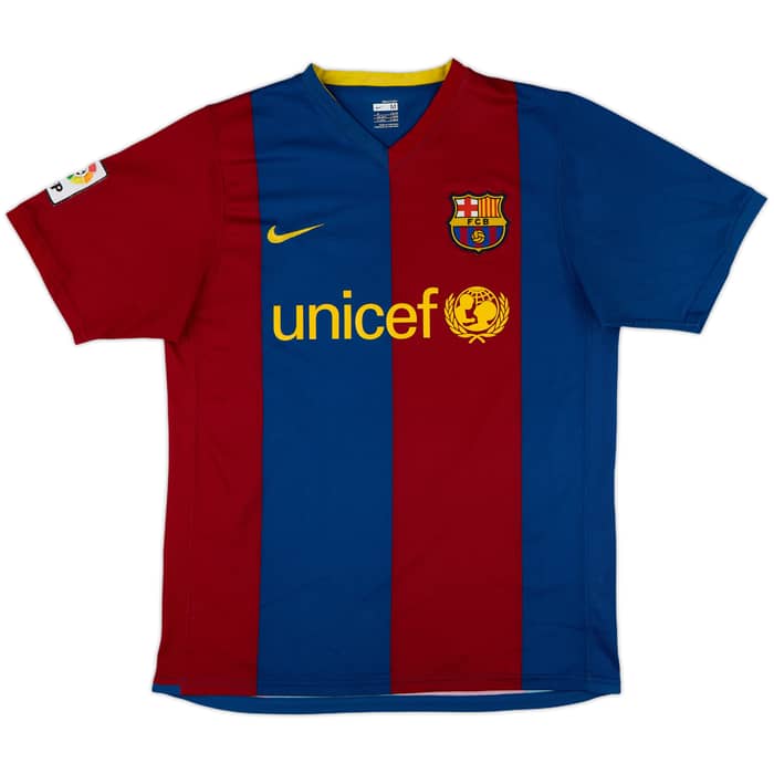 2006-07 Barcelona Home Shirt Ronaldinho #10 - 8/10 - (M)