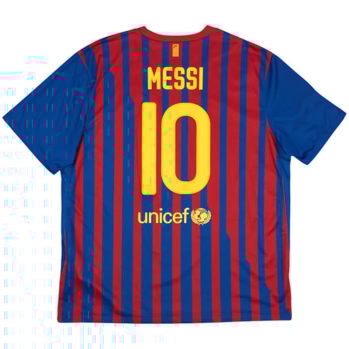 2011-12 Barcelona Home Shirt Messi #10 - 9/10 - (XXL)