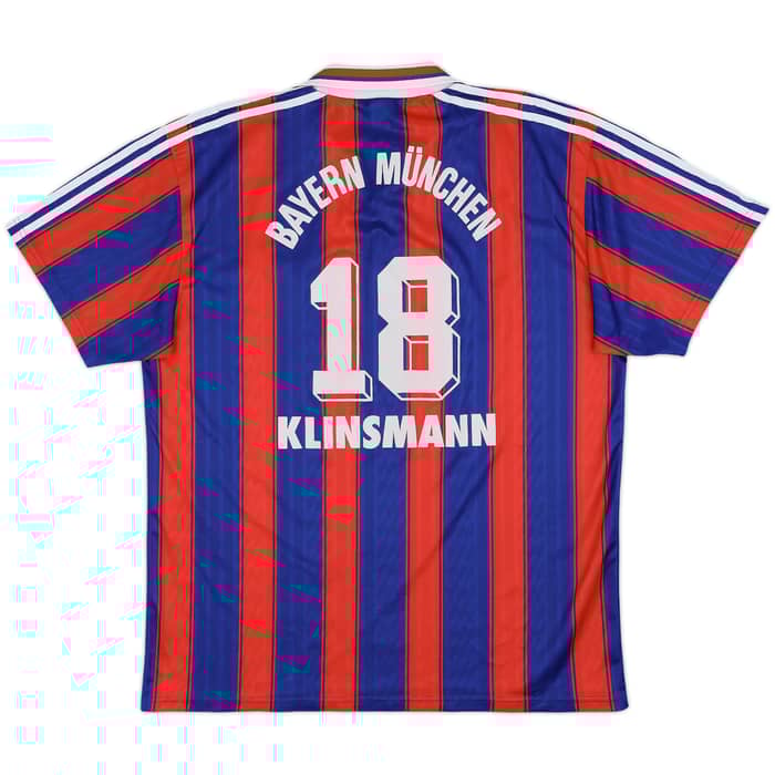 1995-97 Bayern Munich Home Shirt Klinsmann #18 - 8/10 - (XL)