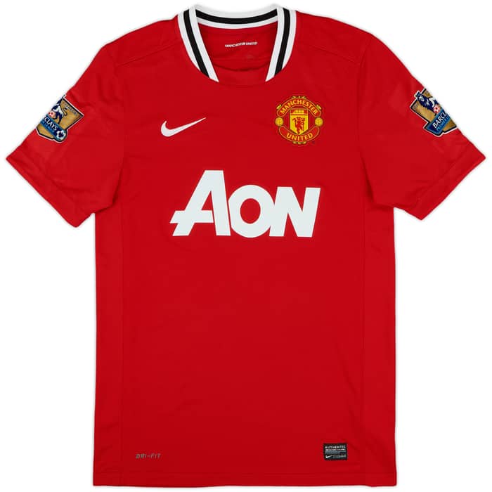 2011-12 Manchester United Home Shirt Berbatov #9 - 9/10 - (S)