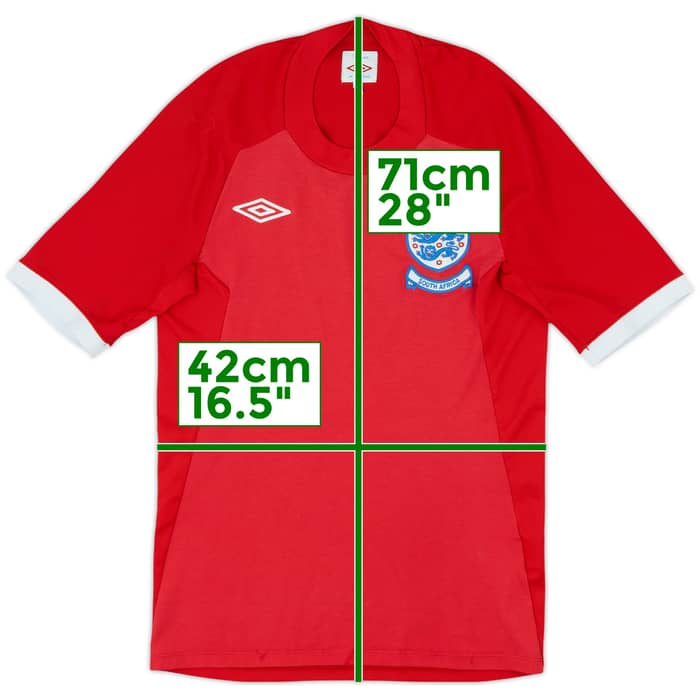 2010-11 England 'South Africa' Away Shirt - 6/10 - (XS)