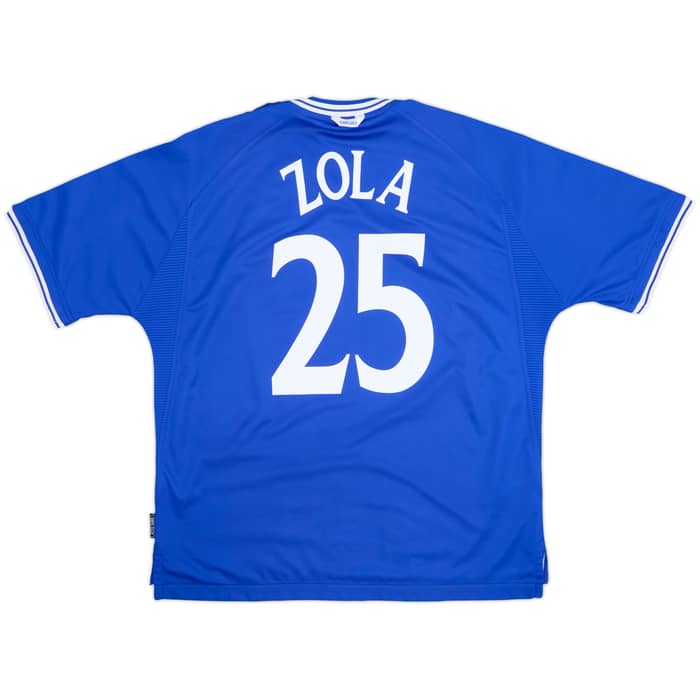 1999-01 Chelsea Home Shirt Zola #25 - 8/10 - (XXL)
