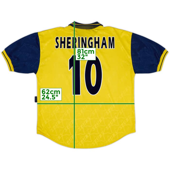 1995-97 Tottenham Third Shirt Sheringham #10 - 8/10 - (XL)