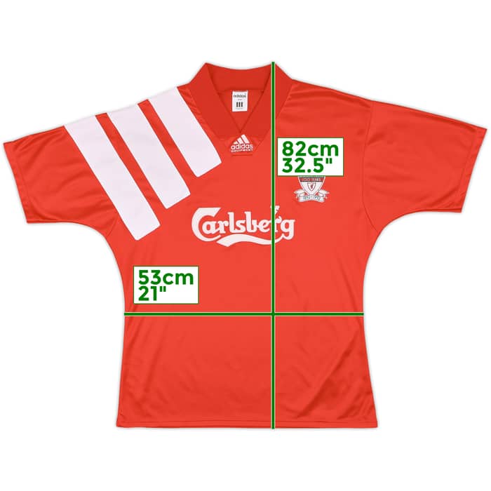 1992-93 Liverpool Centenary Home Shirt - 8/10 - (L)