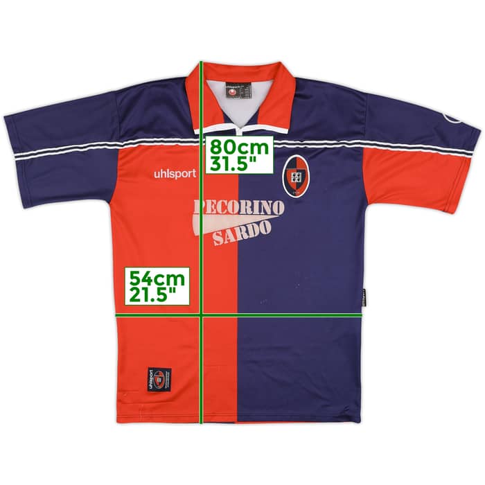 2000-01 Cagliari Home Shirt - 8/10 - (L)