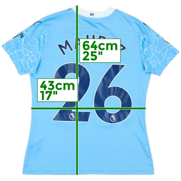 2021-22 Manchester City Home Shirt Mahrez #26 - 9/10 - (Women's M)