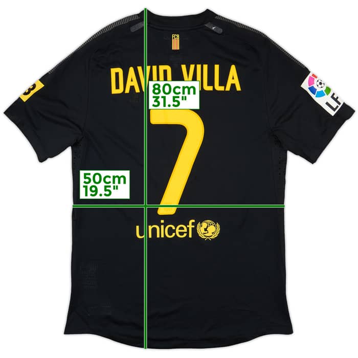 2011-12 Barcelona Player Issue Away Shirt David Villa #7 - 8/10 - (L)