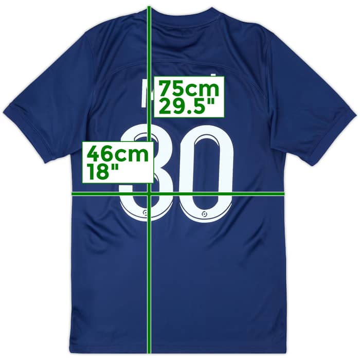 2022-23 Paris Saint-Germain Home Shirt Messi #30 - 8/10 - (S)