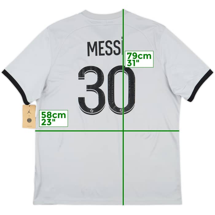 2022-23 Paris Saint-Germain Away Shirt Messi #30 (XL)