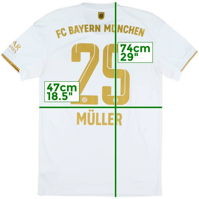 2022-23 Bayern Munich Away Shirt Muller #25 - 9/10 - (S)