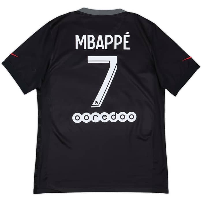 2021-22 Paris Saint-Germain Third Shirt Mbappe #7 - 7/10 - (M)