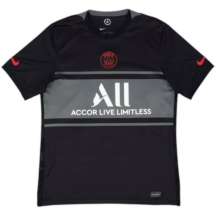 2021-22 Paris Saint-Germain Third Shirt Mbappe #7 - 7/10 - (M)