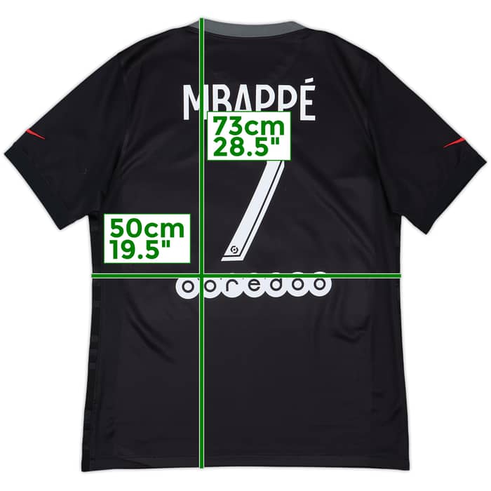 2021-22 Paris Saint-Germain Third Shirt Mbappe #7 - 7/10 - (M)