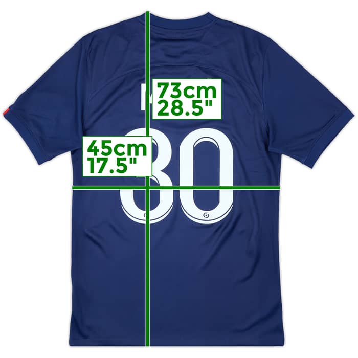 2022-23 Paris Saint-Germain Home Shirt Messi #30 - 9/10 - (S)