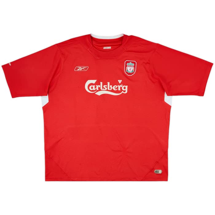 2004-06 Liverpool Home Shirt Gerrard #8 - 7/10 - (XXL)