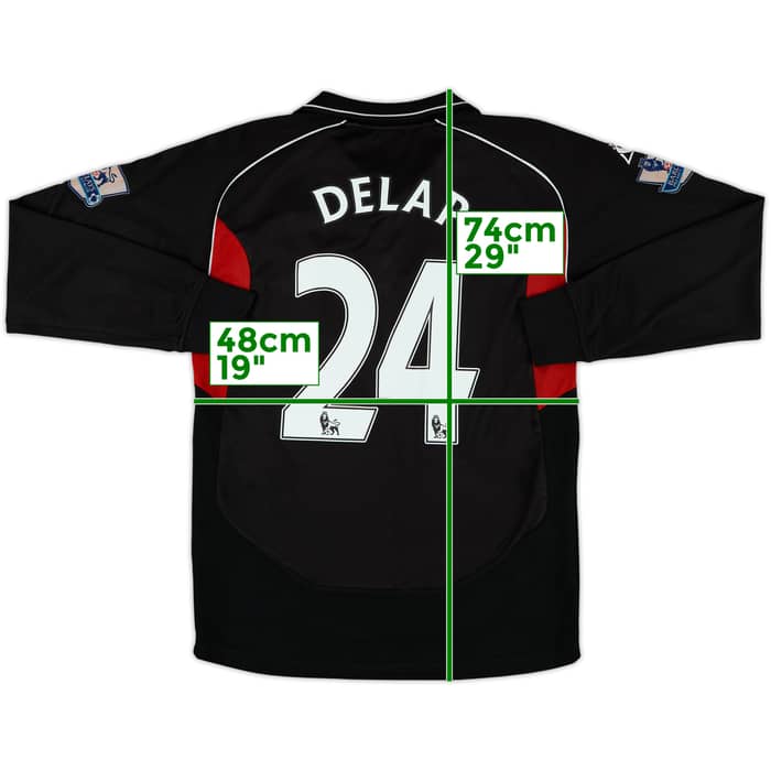 2009-10 Stoke City Away L/S Shirt Delap #24 - 6/10 - (M)