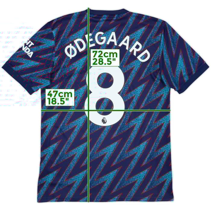 2021-22 Arsenal Third Shirt Odegaard #8 - 8/10 - (S)
