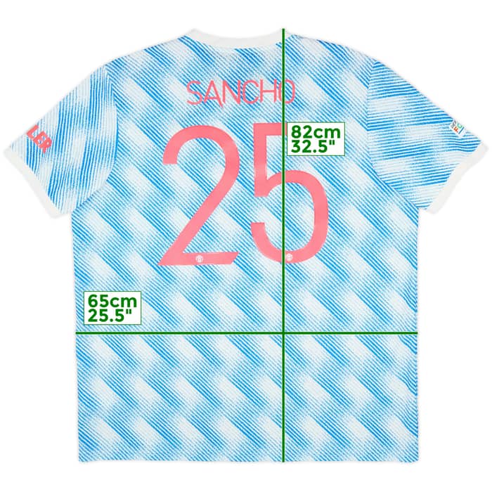 2021-22 Manchester United Away Shirt Sancho #25 - 10/10 - (XXL)