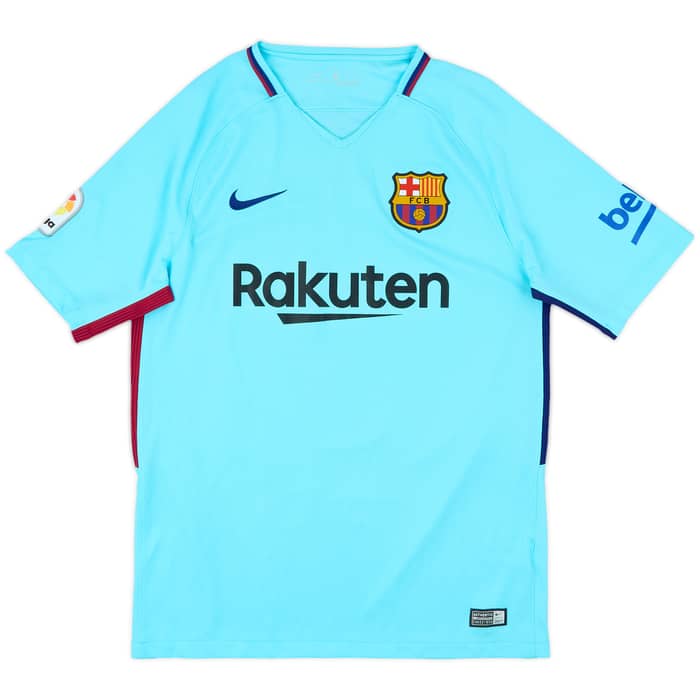 2017-18 Barcelona Away Shirt Suarez #9 - 8/10 - (M)