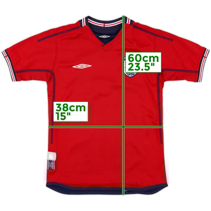 2002-04 England Away Shirt - 9/10 - (M.Boys)
