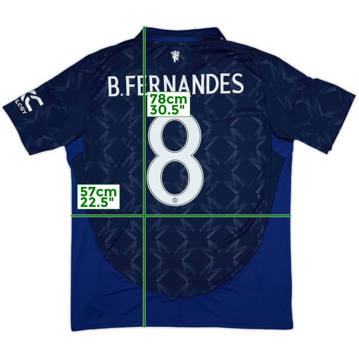 2024-25 Manchester United Away Shirt B.Fernandes #8 - 10/10 - (XL)