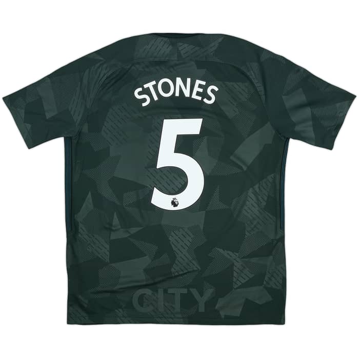 2017-18 Manchester City Third Shirt Stones #5 - 10/10 - (L)