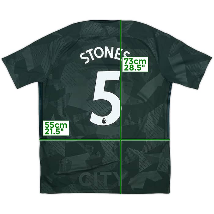 2017-18 Manchester City Third Shirt Stones #5 - 10/10 - (L)