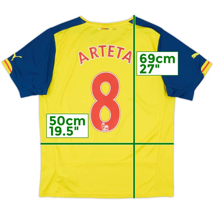 2014-15 Arsenal Away Shirt Arteta #8 - 6/10 - (M)