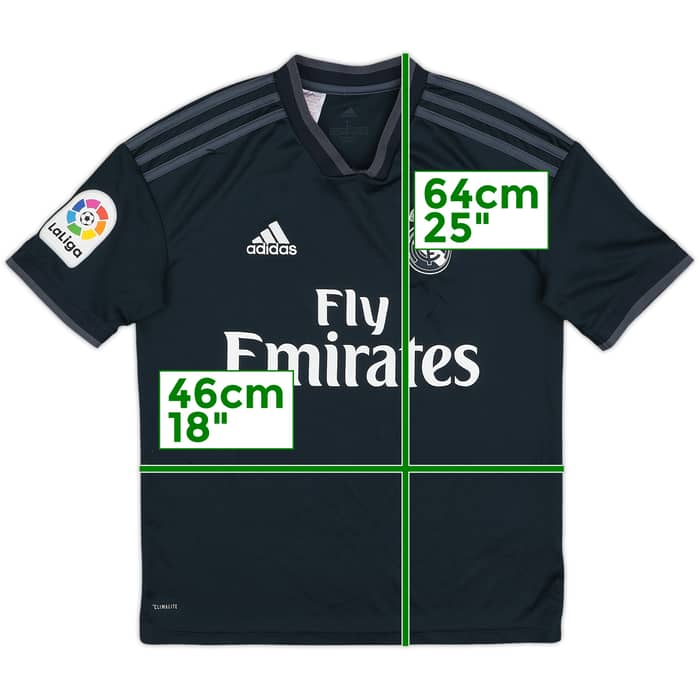 2018-19 Real Madrid Away Shirt - 7/10 - (L.Boys)