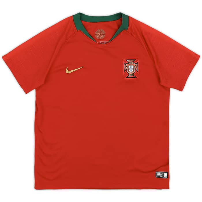 2018-19 Portugal Home Shirt - 10/10 - (S.Boys)