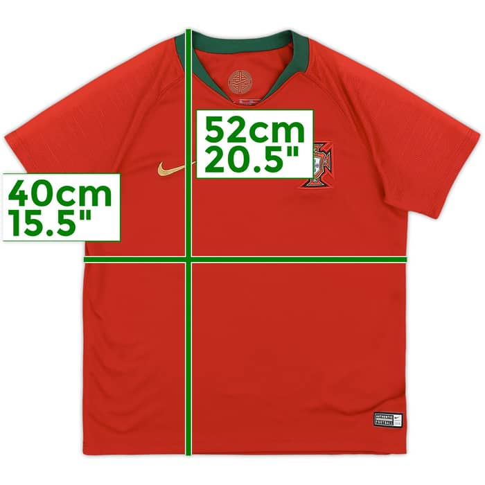 2018-19 Portugal Home Shirt - 10/10 - (S.Boys)
