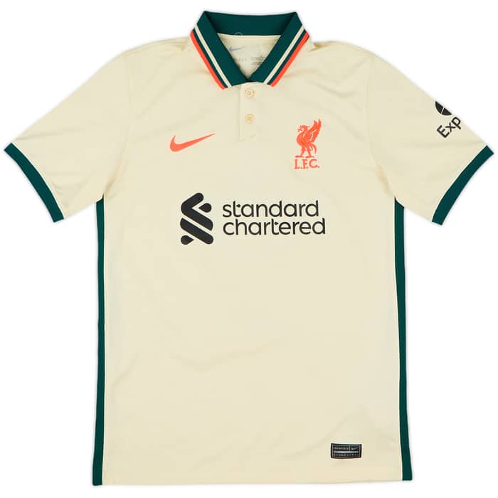 2021-22 Liverpool Away Shirt Salah #9 - 8/10 - (L.Boys)