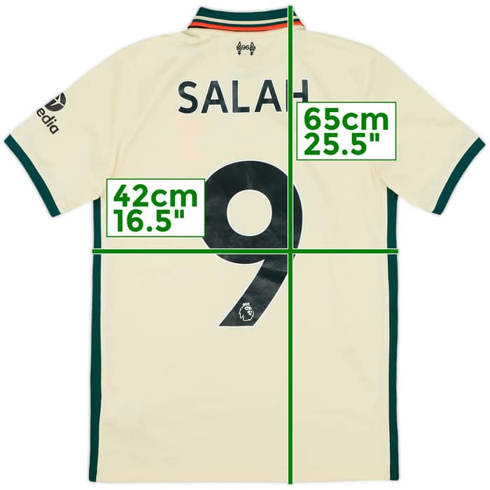 2021-22 Liverpool Away Shirt Salah #9 - 8/10 - (L.Boys)