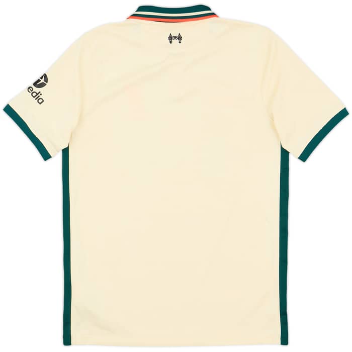 2021-22 Liverpool Away Shirt Virgil #4 - 6/10 - (L.Boys)