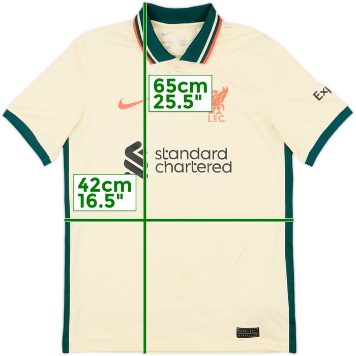 2021-22 Liverpool Away Shirt Virgil #4 - 6/10 - (L.Boys)